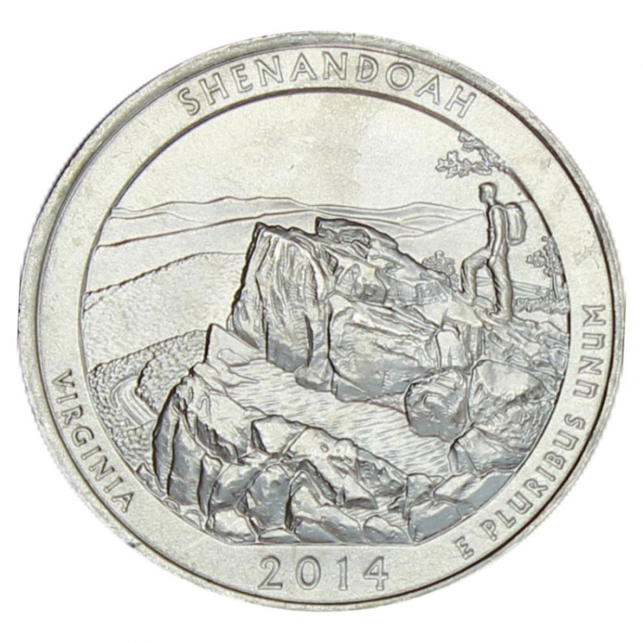 25 центов 2014 США Национальный парк Шенандоа P