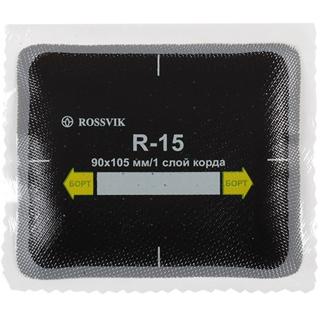 Пластырь х/в кордовый радиальный 1 слой 90х105 мм Rossvik