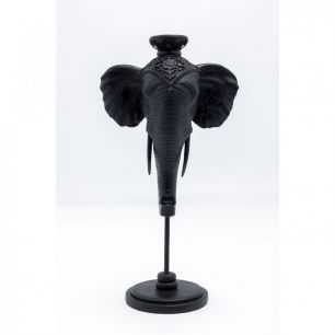Подсвечник Elephant, коллекция "Слон" 26*49*18, Полирезин, Черный