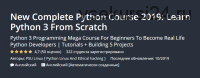[Udemy] Новый полный курс Python 2019. Выучить Python 3 с нуля. ENG (PSU Linux)