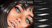 Кисти для Procreate: Скетч. 5 sketch brushes for Procreate (Екатерина Михайлова)