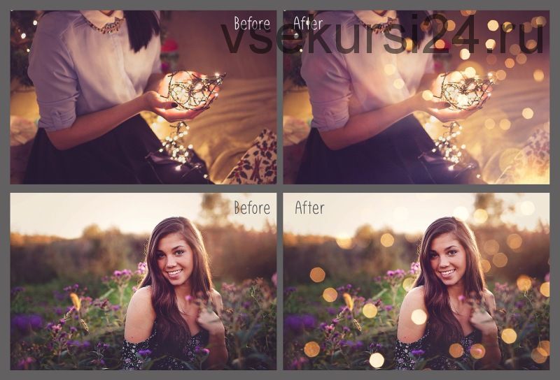 [CreativeMarket] Фотоналожения 80 Golden lights Photo Overlays. Золотые огоньки