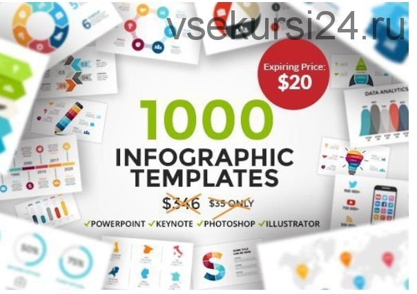 [InkyDeals] 1000 комплектов инфографических шаблонов
