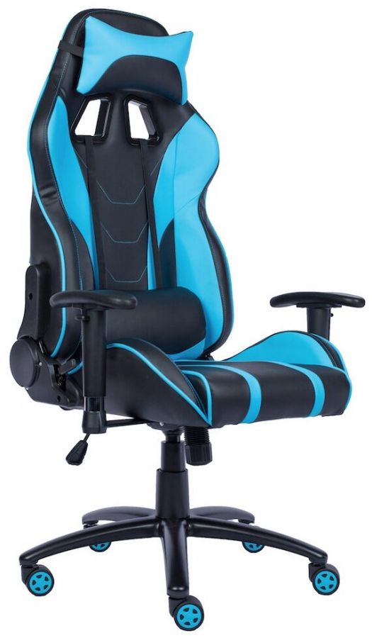 Компьютерное кресло Everprof Lotus S16 Чёрное с голубым