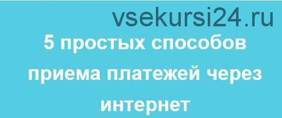 Вебинар '5 простых способов приема платежей через интернет' (Лина Залевская, Лидия Васильева)