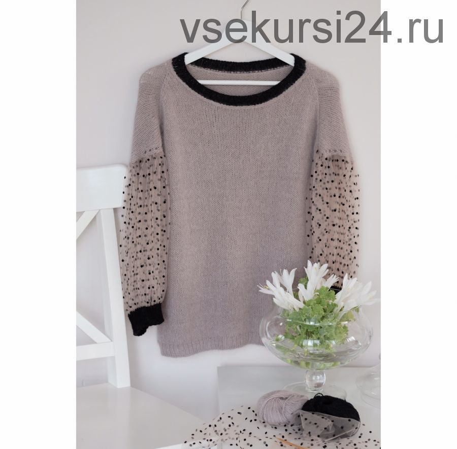 Dotted Sleeve Jumper (Лена Родина)