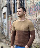 [Вязание] Мужской свитер «Two colors pocket man» ( natali_aksyonova_knit)