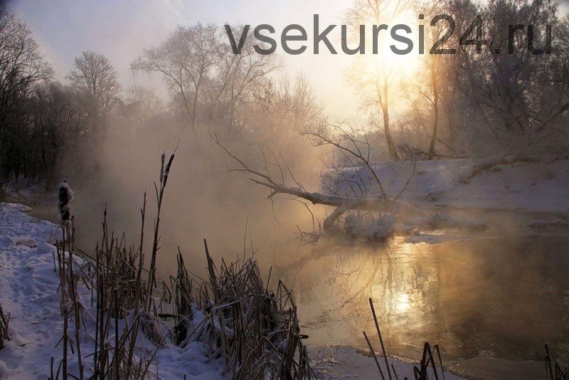 [Живопись] Морозный туман на рассвете (Илья Ибряев)