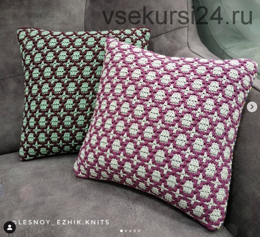 Наволочка для подушки (lesnoy_ezhik.knits)