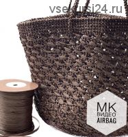 Сумка из рафии «Airbag» (blackmoor.knitting)