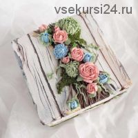 [Где торт?] Пряничная шкатулка с цветами (Елена Кортусова)