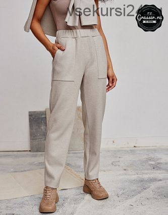 [Grasser] Трикотажные брюки №723 (размер 38, рост 164-170)