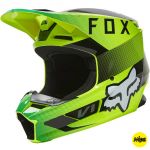 Fox V1 Ridl Flo Yellow MIPS шлем внедорожный