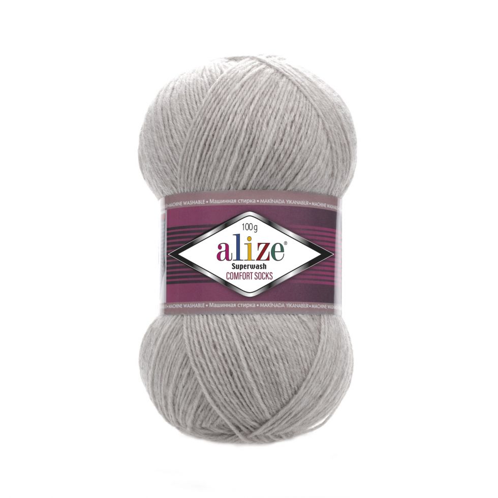 Superwash (Alize) 21-серый