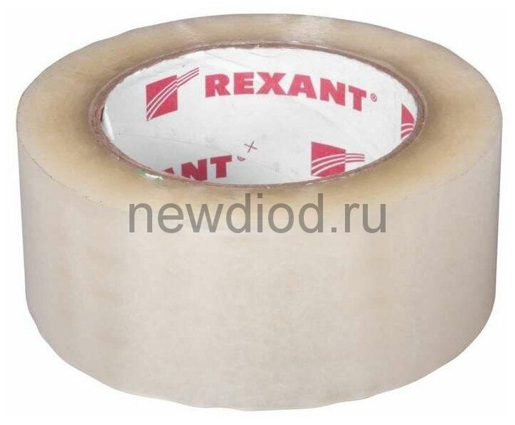 Скотч упаковочный 48 мм х 50 мкм, прозрачный (рулон 150 м) REXANT