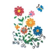 Набор для детского творчества. Квиллинг "Бабочка и цветы" (европодвес) (арт. М-8012)