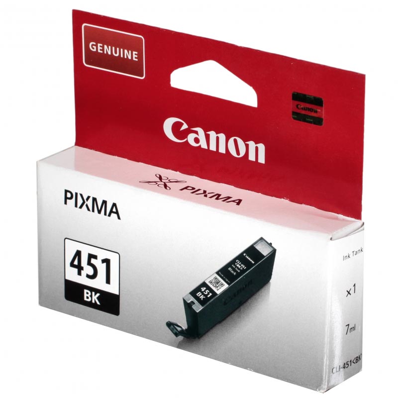 Картридж Canon CLI-451BK Струйный Черный 1800стр, 6523B001