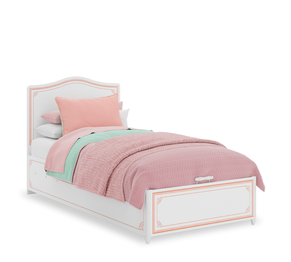 Кровать с подъемным механизмом Selena Pink