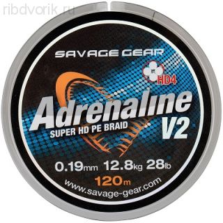Шнур SG HD4 Adrenaline V2 120m 0.10mm 54827