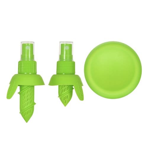 Соковыжималка-спрей для цитрусовых, 3 предмета – цвет: зелёный.