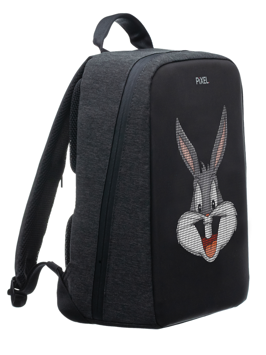 Рюкзак с LED-дисплеем PIXEL PLUS - GRAFIT (темно-серый)