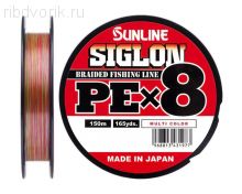 Шнур Sunline Siglon PE 8 # 0.6 (multicolor)