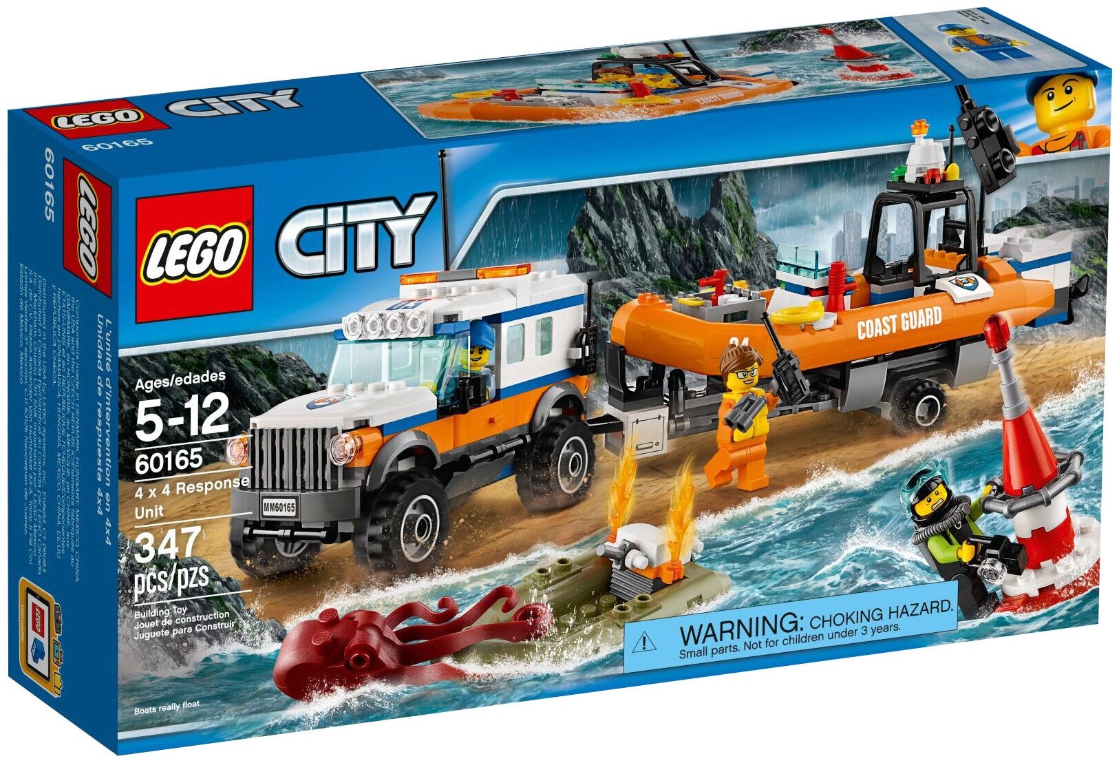 Конструктор LEGO City 60165 Группа быстрого реагирования на внедорожнике