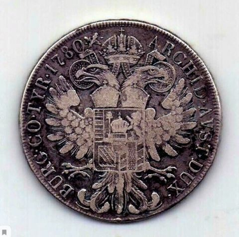 1 талер 1780 Австрия Гюнцбург XF