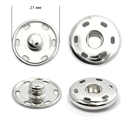 Кнопки пришивные TBY металл 21мм Разные цвета металла (TBY-BJ060.21)