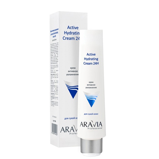 Крем для лица активное увлажнение Active Hydrating Cream 24H, 100 мл. ARAVIA Professional