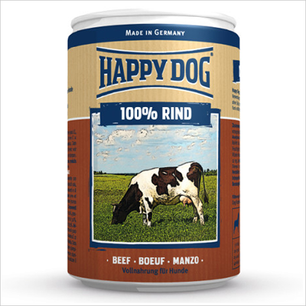 Влажный корм для собак всех пород Happy Dog с говядиной