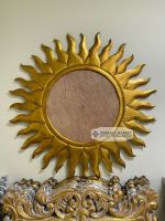 Зеркало "Солнце" 100 см, золото