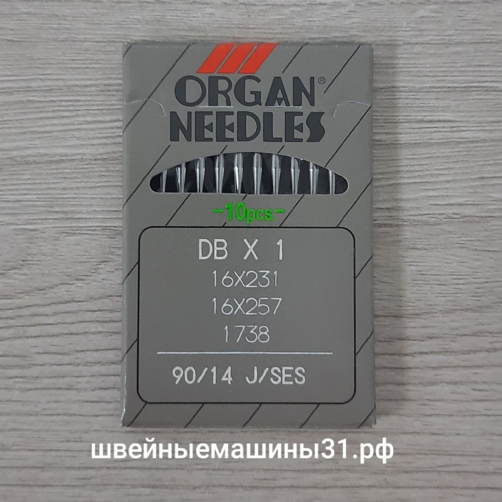 Иглы Organ DB х 1 J / SES  № 90, для трикотажа 10 шт. цена 200 руб.
