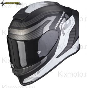 Шлем Scorpion EXO-R1 Air Vatis, Черный матовый с белым
