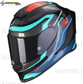Шлем Scorpion EXO-R1 Air Vatis, Черно-красно-синий