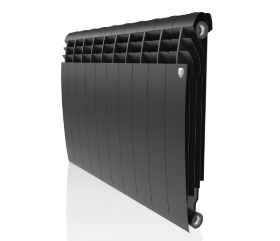 Радиатор биметаллический Royal Thermo BiLiner 500 Noir Sable – 10 секций, 17 м2, боковое подключение