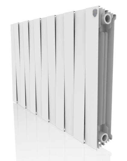 Радиатор биметаллический Royal Thermo PianoForte 500 Bianco Traffico – 12 секций, 23 м2, боковое подключение