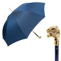 Зонт-трость Pasotti Tigre Gold Oxford Blu