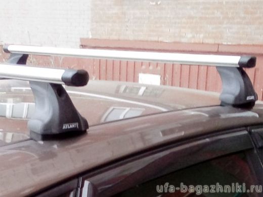 Багажник на крышу Mazda 5 mpv 2010-..., Атлант, аэродинамические дуги "Эконом"