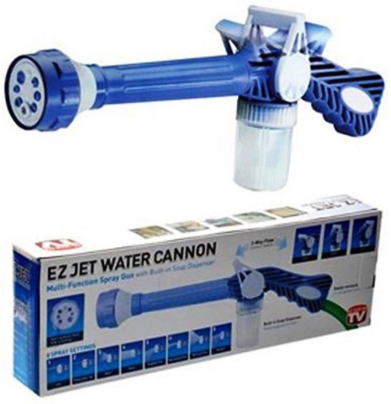 Насадка-распылитель на шланг с бочком для шампуня Ez jet water Cannon (Из Джет Ватер Канон)