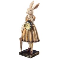 Фигурка с часами "Английская коллекция "Крольчиха" 13х11х35 см