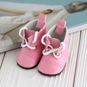 Обувь для кукол - сапоги 5 см (розовые)
