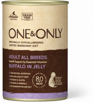 ONE & ONLY Консервы для собак Buffalo (буйвол) 400 г.