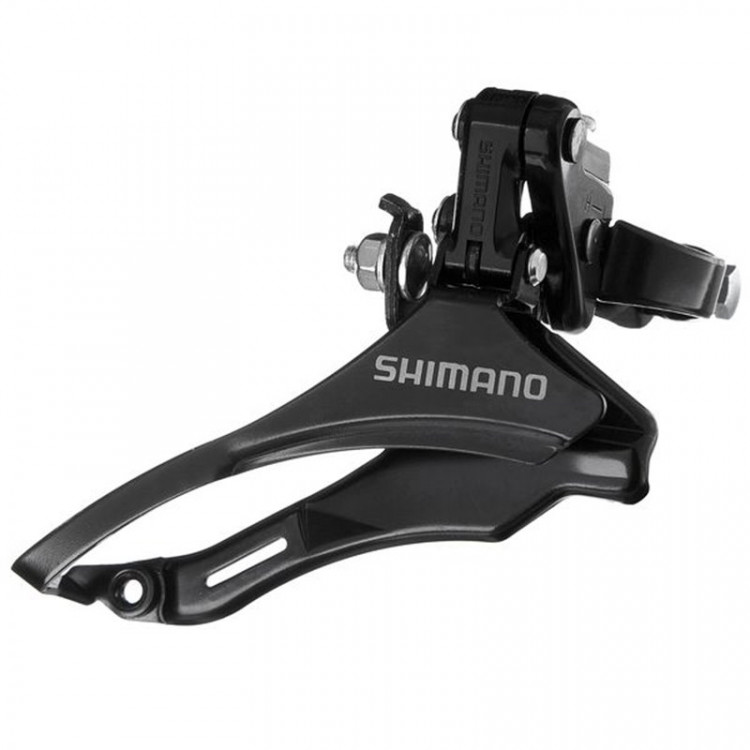 Переключатель передний SHIMANO FD-TZ31, 3х6/7/8 скоростей, верхняя тяга, посадка 28.6, на 48 зуба, без болта крепления