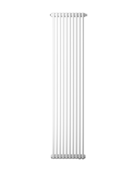 Радиатор трубчатый Zehnder Charleston 2200, 4 секции, 9 м2, боковое подключение, RAL 9016 (белый) (кроншт.в компл)