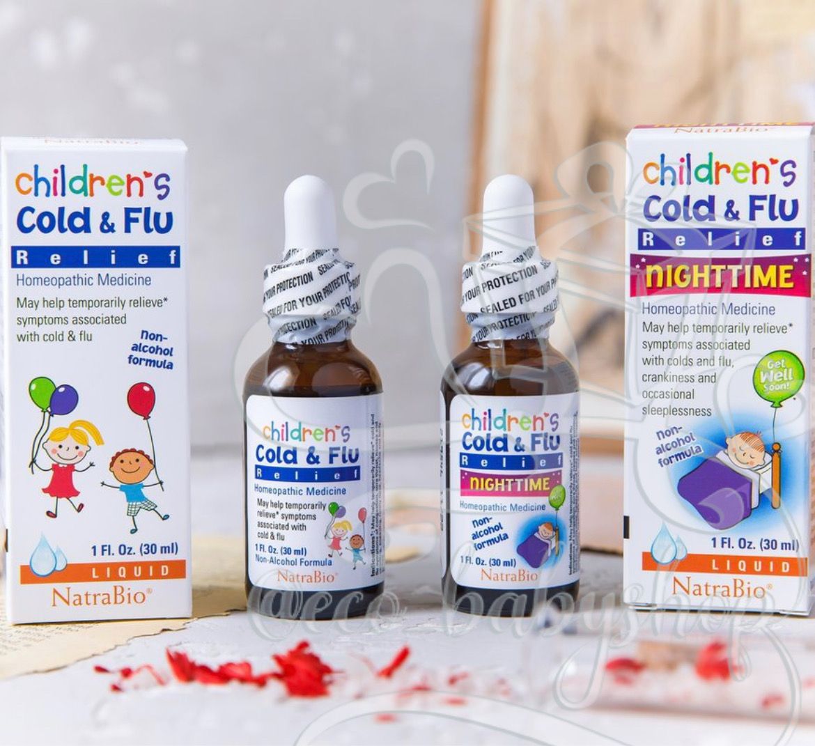 Children’s Cold&Flu NatraBio c 4 месяцев.
