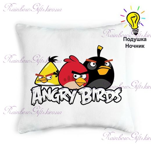 Подушка - ночник "Angry Birds"