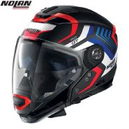 Шлем Nolan N70.2 Gt Spinnaker, Сине-красно-черный матовый