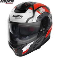 Шлем Nolan N80-8 Starscream, Черно-бело-красный