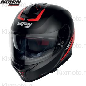 Шлем Nolan N80.8 Staple, Черно-красный матовый